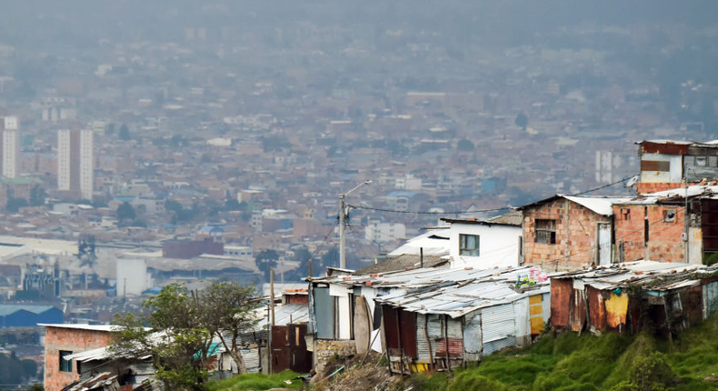 In mountainous Colombia, many urban people live in the hills surrounding the cities. That makes it challenging for them to commute to jobs in the city centers.