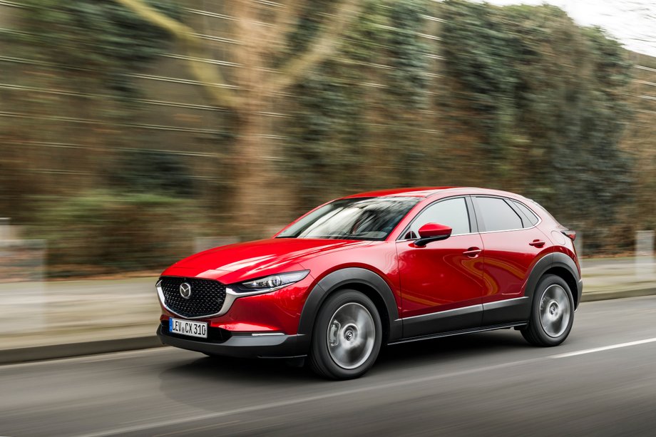 Mazda CX-30 w lakierze Soul Red Crystal - zdjęcie poglądowe