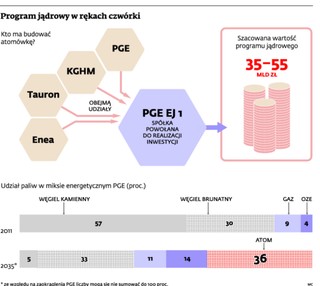 Mglisty atomowy sojusz PGE, KGHM, Tauronu i Enei. Budowa elektrowni stoi pod znakiem zapytania