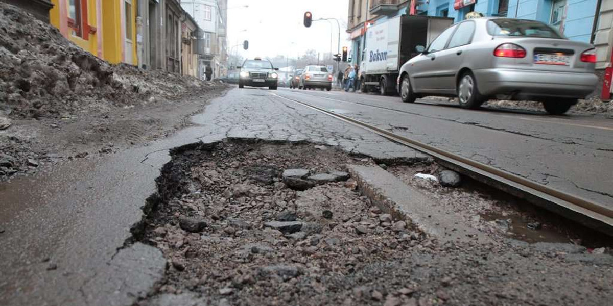 W Łodzi nie remontują dróg