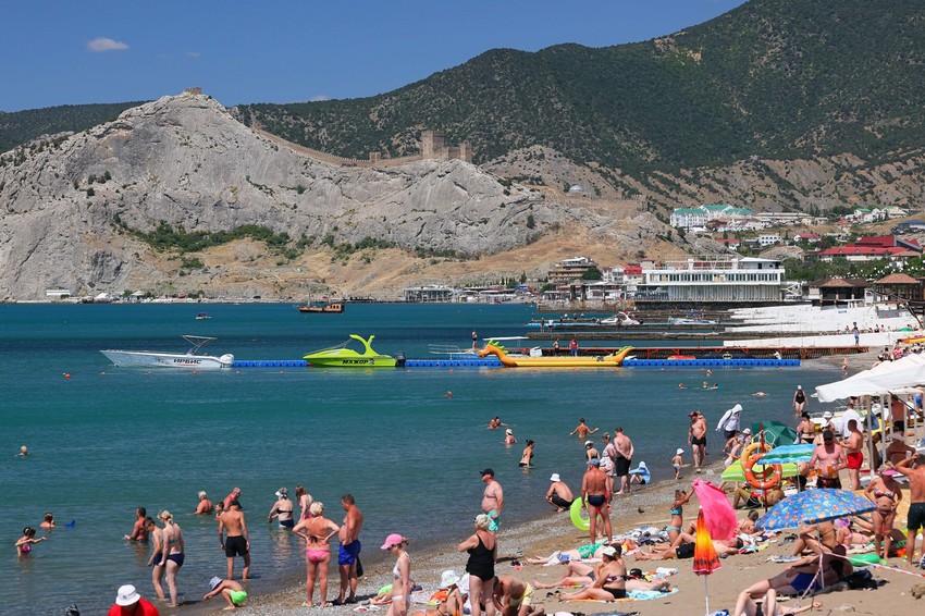 Plaža u Sudaku na Krimu 19. juna