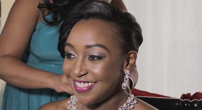 Betty Kyallo during her wedding to Okari (Courtesy)