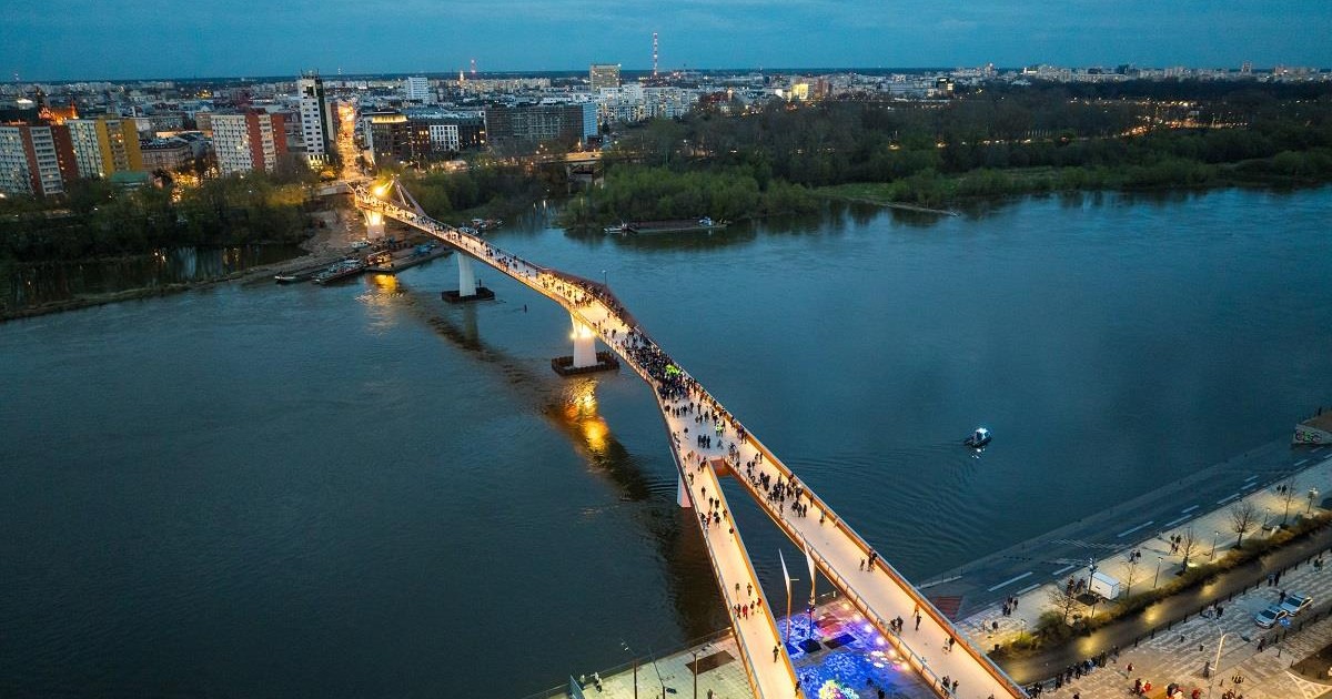 Kładka nad Wisłą ma już rok