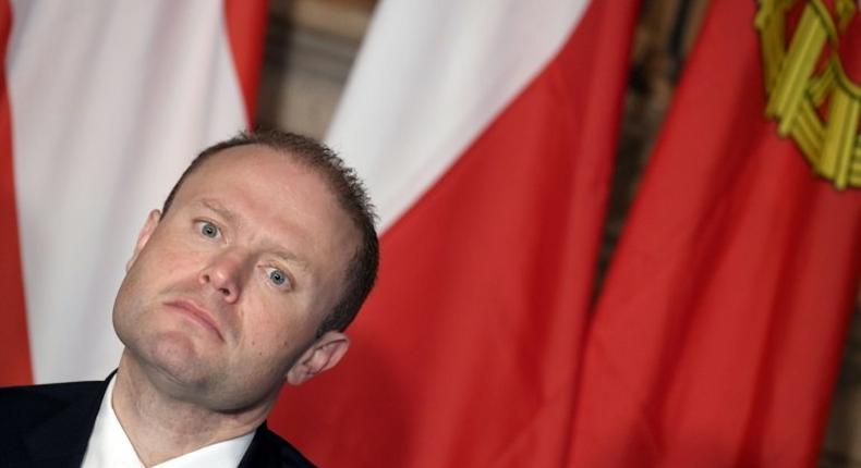 Malta's Prime Minister Joseph Muscat, pictured in March 2017, has been battling fresh allegations that a third Panamanian offshore company belongs to his wife