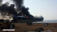 Tankowiec eksplodował z ludźmi na pokładzie