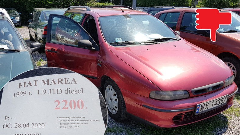 Fiat Marea Weekend 1.9 JTD/1999 r./przebieg 289 tys. km – 2200 zł