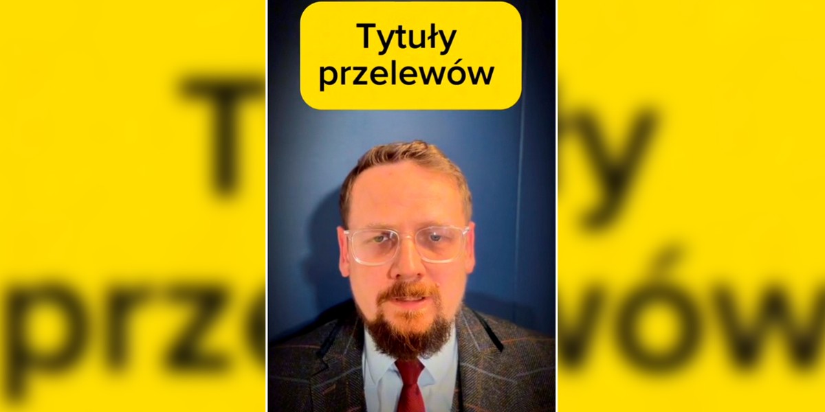 Ekspert o tytułach przelewów