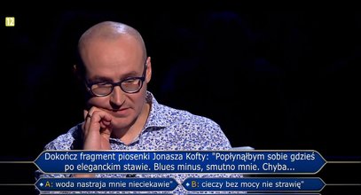 "Milionerzy" – Jarek był o krok do miliona! Pokonało go pytanie o piosenkę Kofty