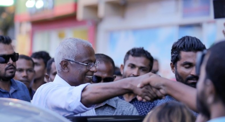 Opposition forces in the Maldives called for a peaceful transition of power to Ibrahim Mohamed Solih, who won a surprise victory in the presidential election