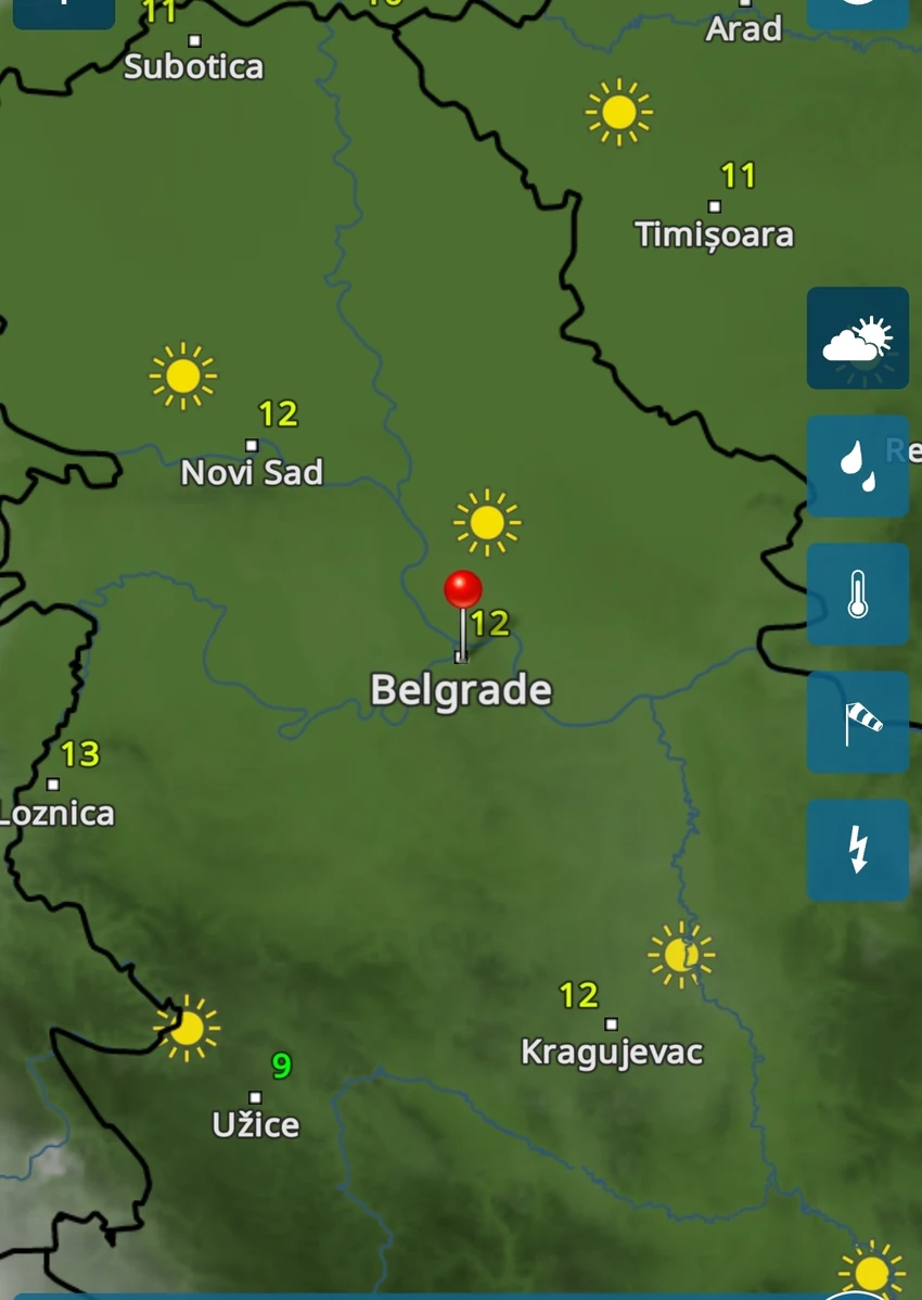 Najtopliji dan sa najmanje magle biće sreda