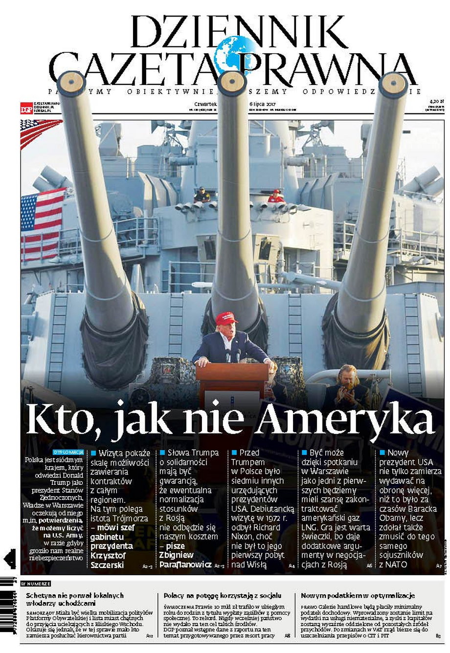 Dziennik Gazeta Prawna pisze, że Polska to 7. kraj odwiedzany przez prezydenta Donalda Trumpa, a także 8. prezydentem USA odwiedzającym nasz kraj. 