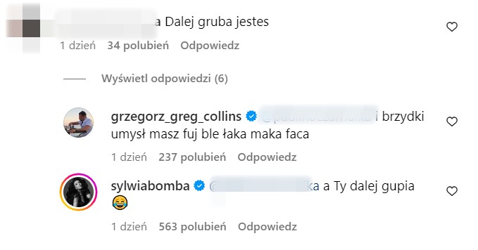 Grzegorz Collins stanął w obronie Sylwii Bomby