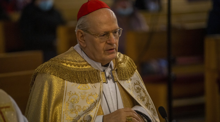 Erdő Péter is megemlékezett XVI. Benedek pápáról /Fotó: MTI/Balogh Zoltán