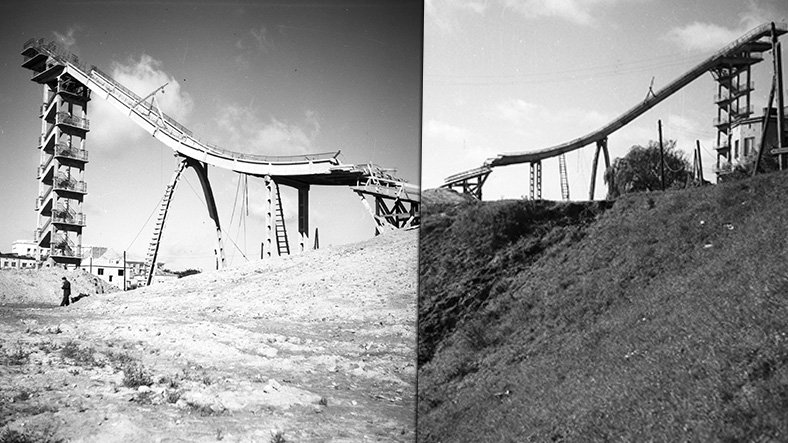 Skocznia narciarska w Warszawie (fot. Archiwum fotograficzne Zbyszka Siemaszki)