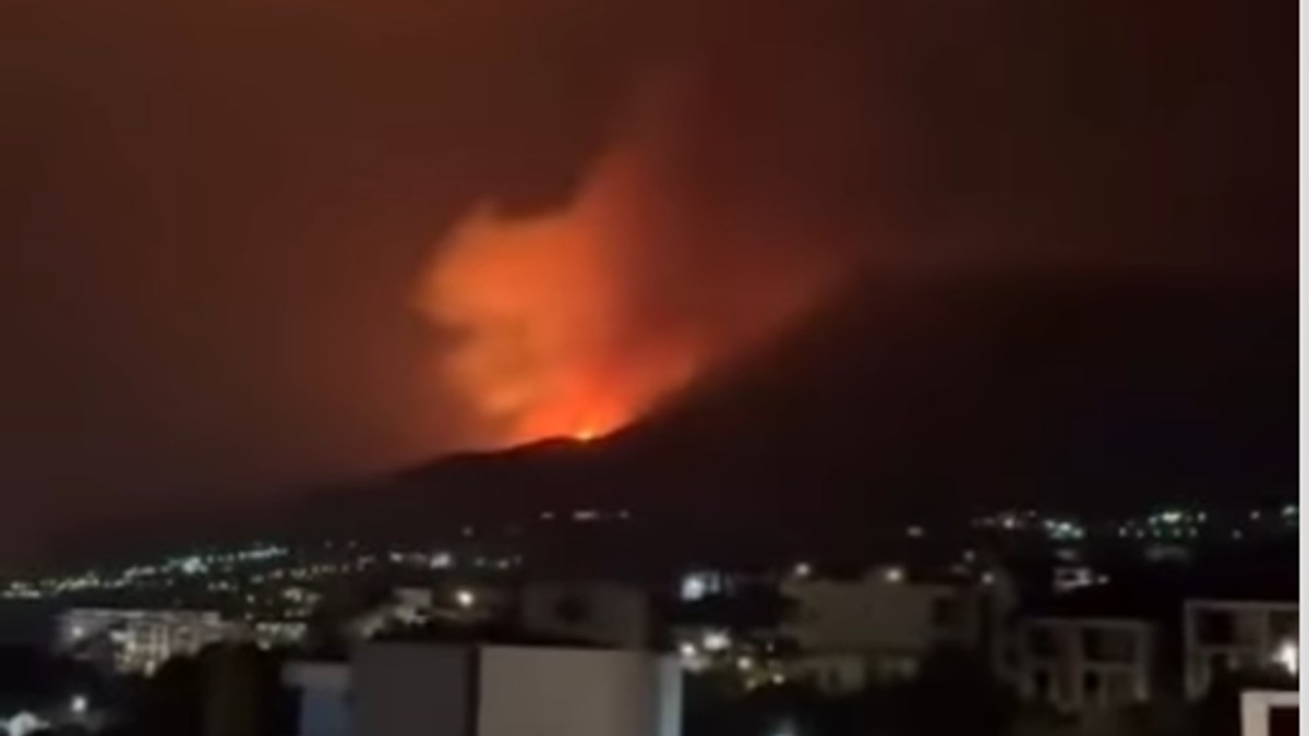 Požar iznad Bara u Crnoj Gori