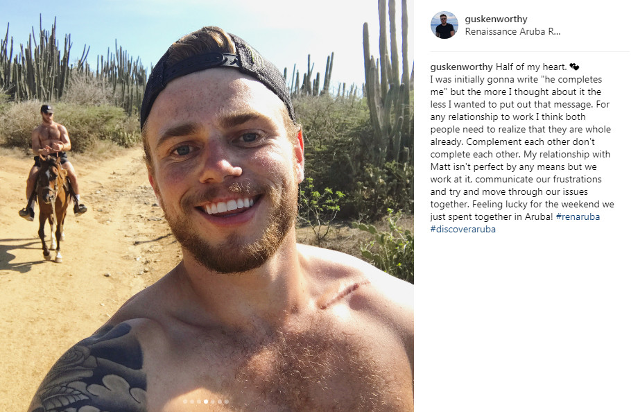 Gus Kenworthy na Instagramie