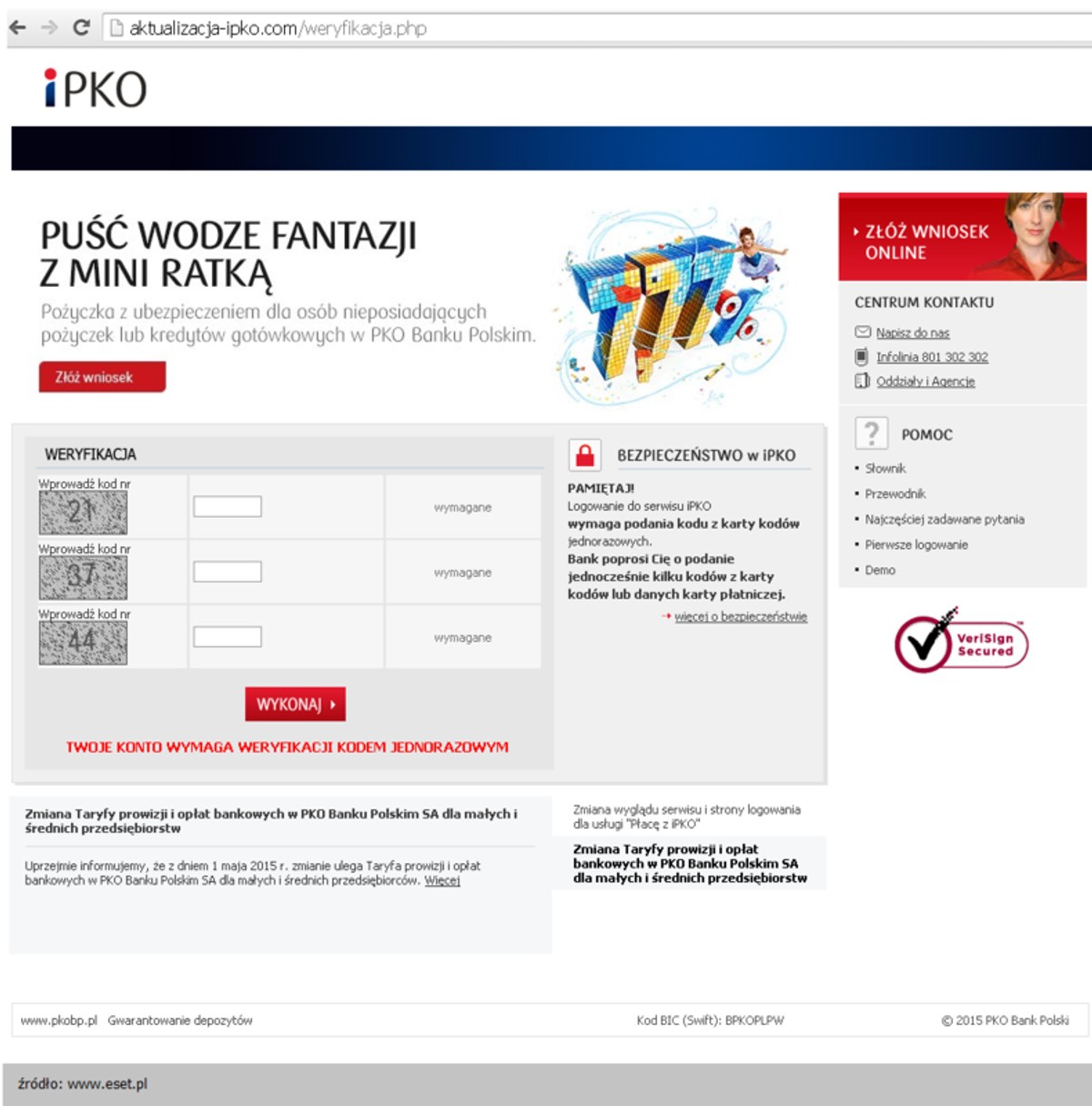 iPKO (Źródło: www.eset.pl)
