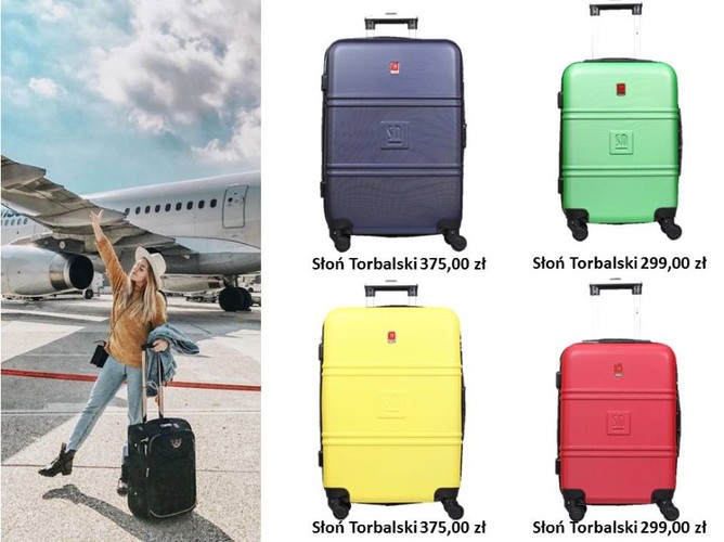Modne walizki i torby podróżne