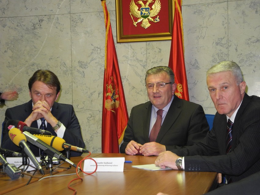 Dobra saradnja: Ministar Raško Konjević, državni tužilac Veselin Vukčević i direktor policije Slavko Stojanović