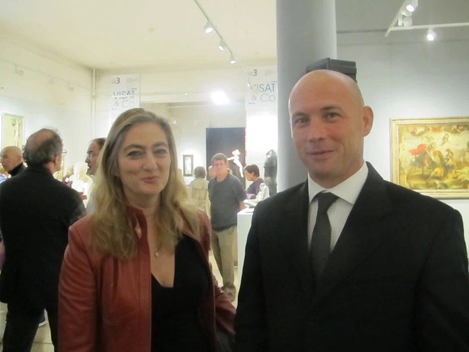 Adriana Popović  i Janik Minus na izložbi