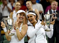 Wimbledon: Hingis i Mirza najlepszymi deblistkami