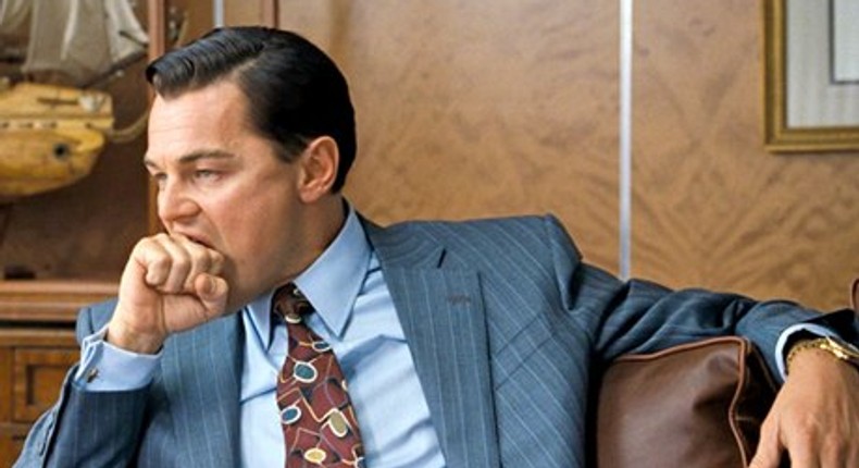 Leonardo DiCaprio in Wolf of Wall Street