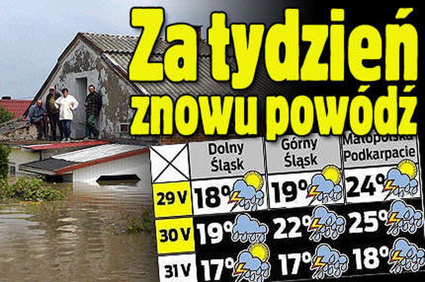 Za tydzień znowu powódź