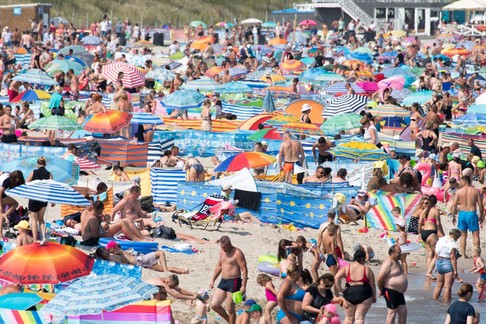 Plaża we Władysławowie, sierpień 2020 r.