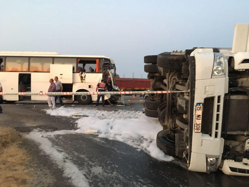 Bus crash in Turkey