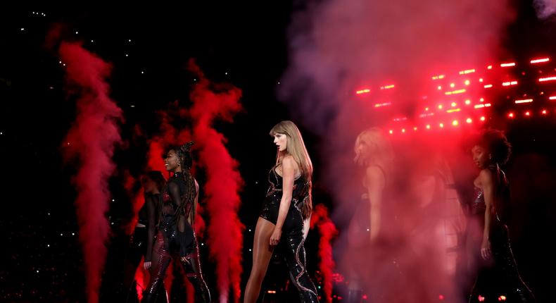Taylor Swift performs during her Eras Tour.Kevin Mazur/TAS23/Getty Images