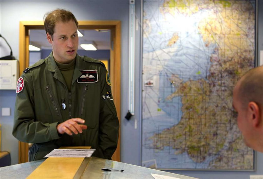Książe William, RAF, helikopter, wojsko