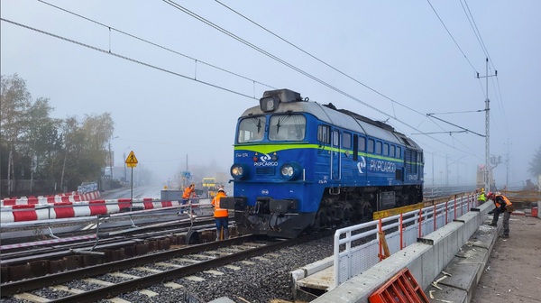 Testy obciążeniowe podczas budowy Węzła Grunwaldzka
