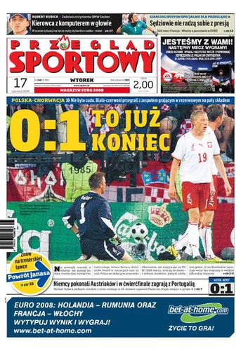 Polskie gazety komentują koniec marzeń o Euro