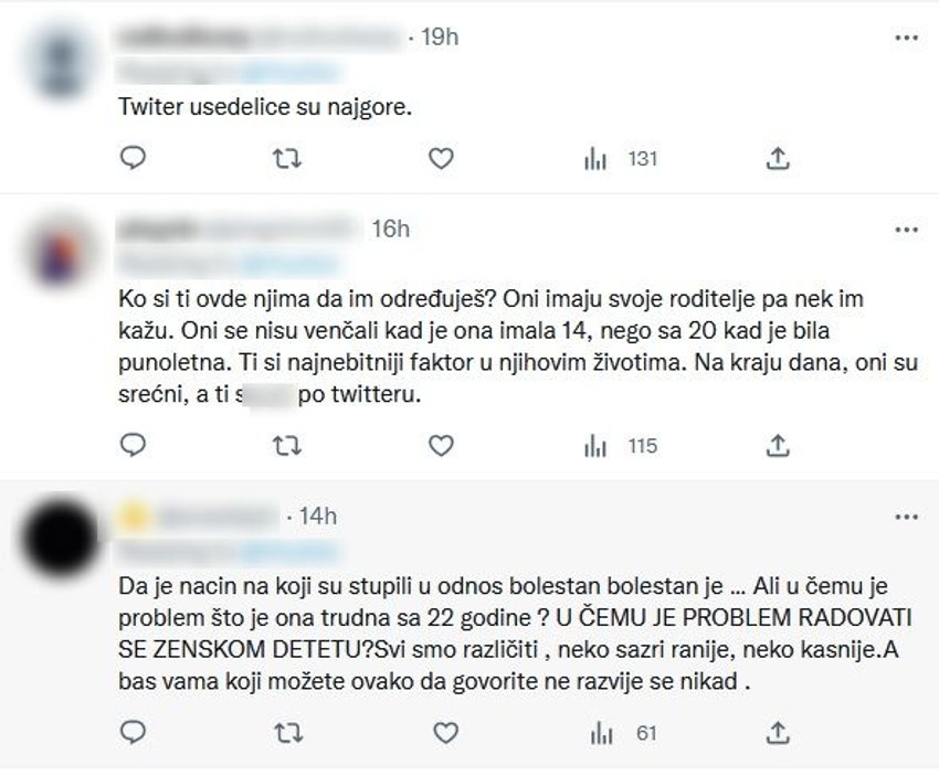 Komentari o Adriani Kadar i Savi Džehveroviću