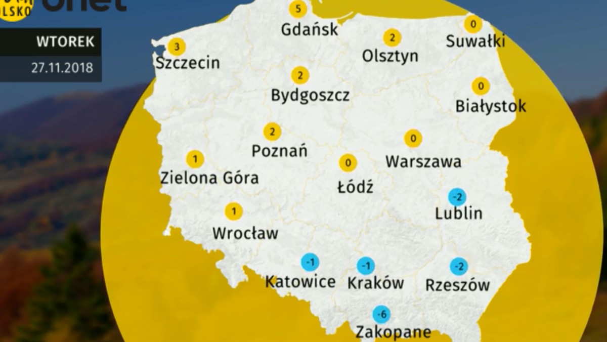 Pogoda Lublin na dziś. Prognoza pogody 2018-11-27