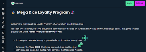 Mega Dice - Pioneering Crypto Loyalty Rewards