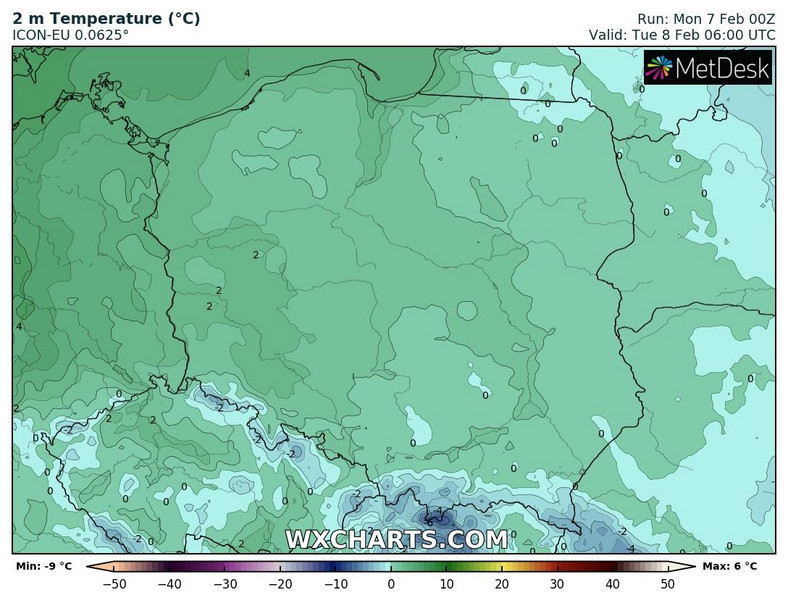 Przeważnie bez mrozu