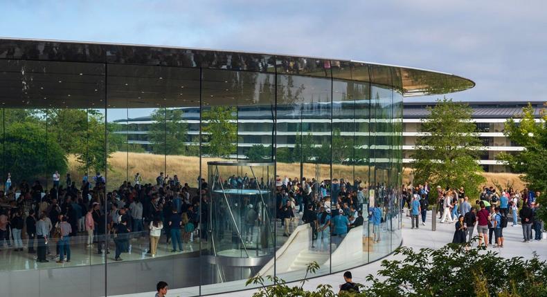 Apple Park in Cupertino, CA, is the company's famous headquarters.Nic Coury/AFP/Getty Images