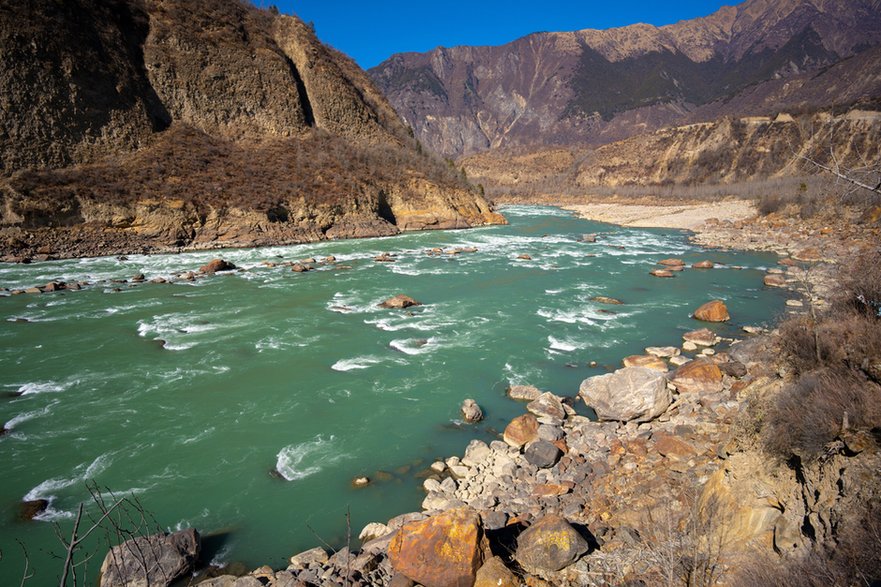 Wielki kanion Yarlung Zangbo, rzeka Brahmaputra,Tybet, Chiny