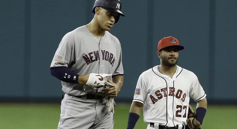 Aaron Judge and Jose Altuve.