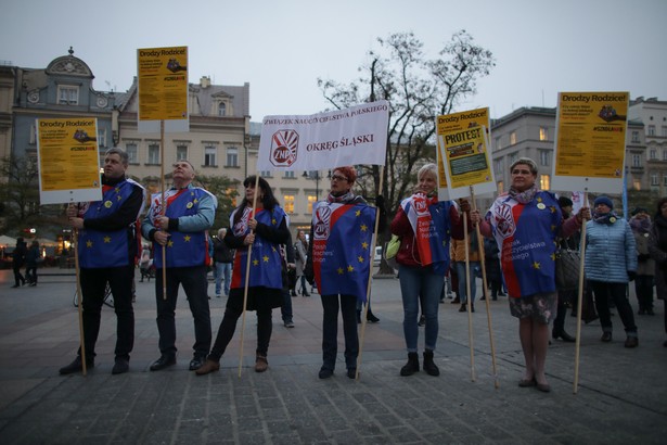 Protest ZNP w Krakowie