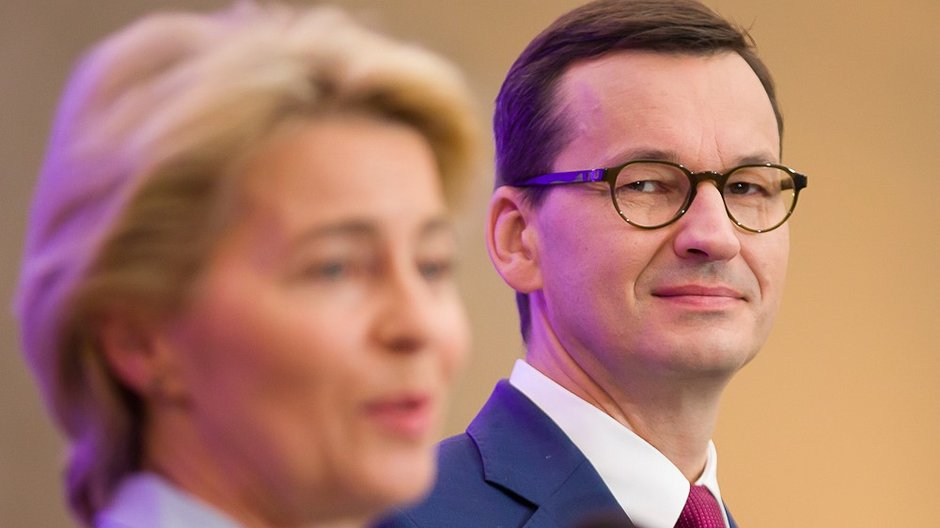 Ursula von der Leyen i Mateusz Morawiecki