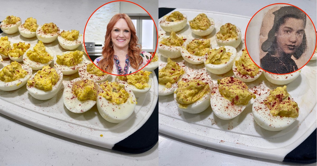 I made Ree Drummond's deviled eggs, but my grandmother's 5step recipe