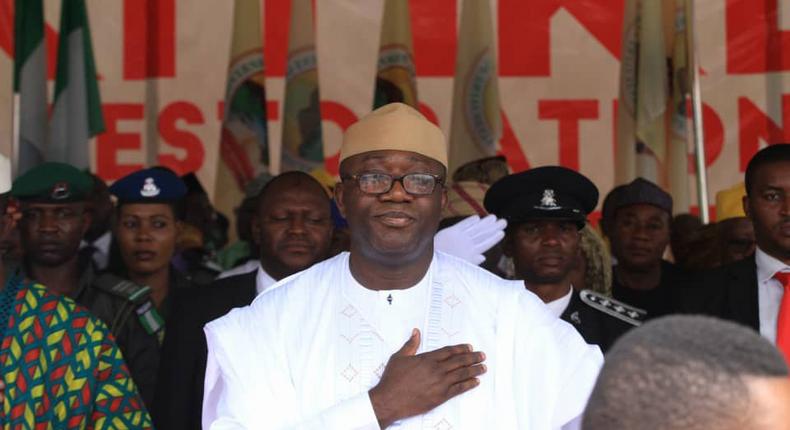 Kayode Fayemi is one of eight Nigerian governors that have tested positive and recovered from the coronavirus disease [Twitter/@KayodeFayemi]