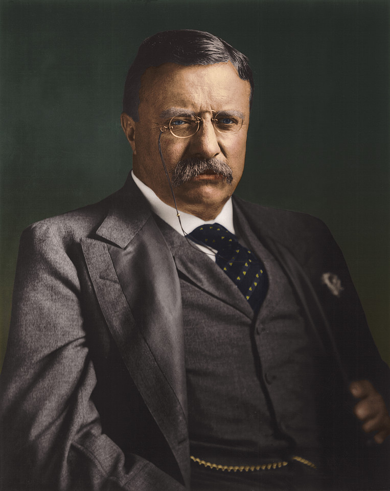 Ok. 1910. Theodore Roosevelt (1858-1919) - 26. prezydent USA