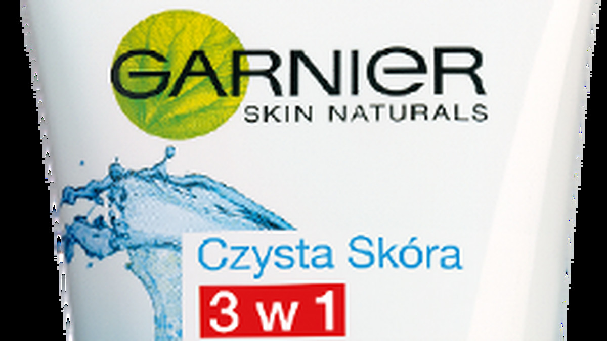 Garnier stworzył unikatowy produkt o potrójnym działaniu. Garnier Czysta Skóra 3 w 1 to żel myjący, peeling i maseczka w jednym preparacie. Działa wielozadaniowo– oczyszcza, odblokowuje pory i zapobiega błyszczeniu się skóry. Uwzględnione  w recepturze minerały i kwas salicylowy pomagają dokładnie ją oczyścić oraz ograniczyć wytwarzanie sebum.