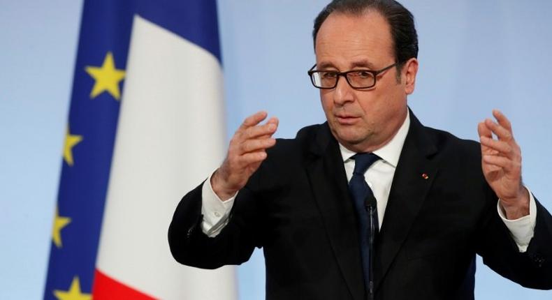 French President Francois Hollande