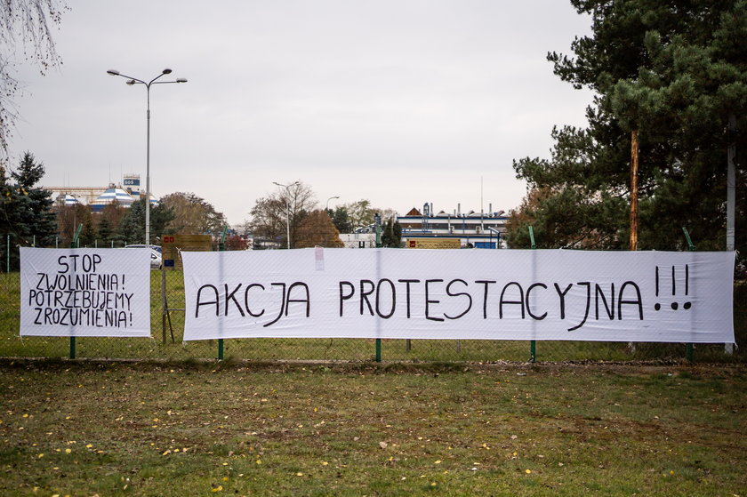 Protest w Łodzi. Czego domagają się pracownicy Grupowej Oczyszczalni Ścieków?