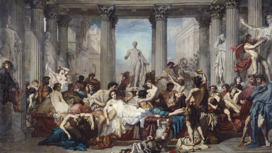 "Dekadenccy Rzymianie", 1847 r. Z kolekcji Fogg Art Museum, Harvard University Art Museums, Massachusetts, USA