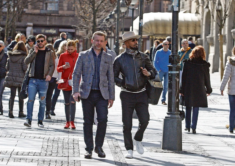 Džejmi Foks s Simonom de Karićem